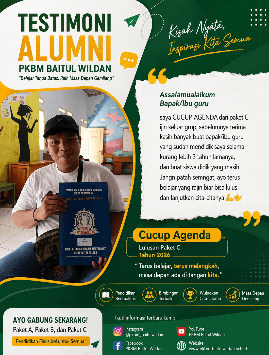 Testimoni Cucup Agenda